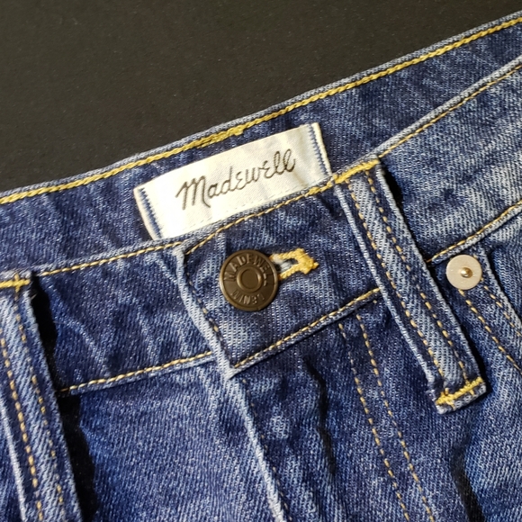 Madewell Rigid Distressed Denim Mini Skirt. 24 - Picture 11 of 16